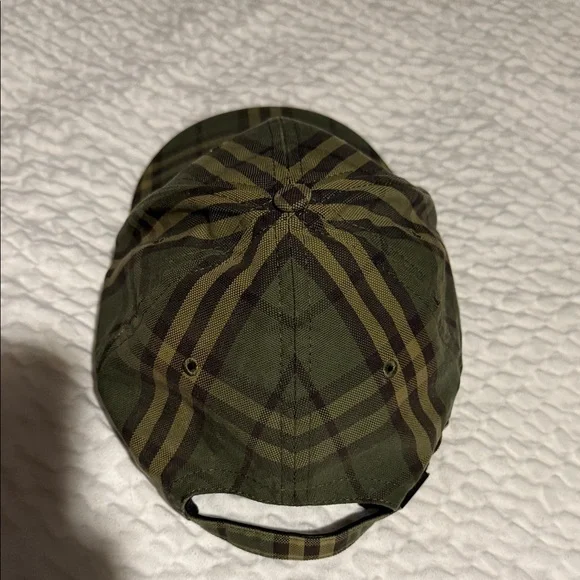 Authentic Burberry Olive and Brown Plaid Cap - Picture 3 of 16